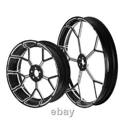 26 Front 18 Rear Wheel Rim Hub Belt Pulley For Harley Street Glide ABS 2009-23