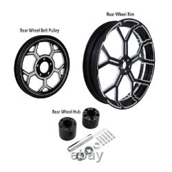 26 Front 18 Rear Wheel Rim Hub Belt Pulley For Harley Street Glide ABS 2009-23