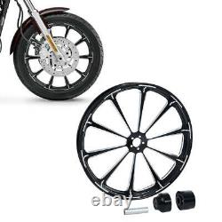 26 Front 18 Rear Wheel Rim Single Hub Fit For Harley Touring Road King 08-22