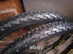 26 Front & Rear Wheel Set Sun Rims Single Track + Maxxis 26x2.4 Tire