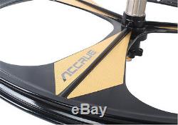 26 MTB Bike Mag Magnesium Front Rear Wheel Rim Wheelset Set Disc 8/9/10 Speed