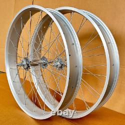26''x 3'' Fat Tire Rimset, Heavy duty 12G Spokes, Disc Brake BIKE wheelset