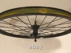 26x2.125 Alloy Front Rear Bicycle Wheelset Heavy Duty 12g Coaster Matte Black