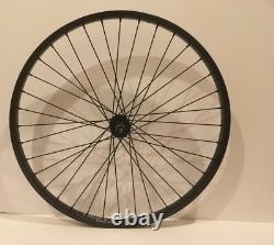 26x2.125 Alloy Front Rear Bicycle Wheelset Heavy Duty 12g Coaster Matte Black