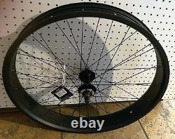 26x 75mm Front or Rear Fat Bicycle Wheel with 36 spokes W Coaster brake Black