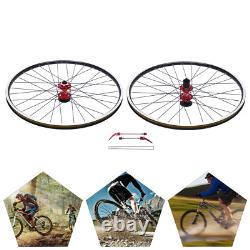27.5 In Bicycle Front Rear Wheels Set MTB Wheelset Aluminum Alloy Rim Disc Brake