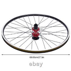 27.5 In Bicycle Front Rear Wheels Set MTB Wheelset Aluminum Alloy Rim Disc Brake