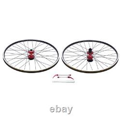 27.5 In Bicycle Front Rear Wheels Set MTB Wheelset Aluminum Alloy Rim Disc Brake