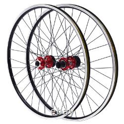 27.5 In Bicycle Front Rear Wheels Set MTB Wheelset Aluminum Alloy Rim Disc Brake