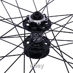 27.5 Quick Release Front Rear Wheels Black Wheels Mountain Bike MTB Wheelset US