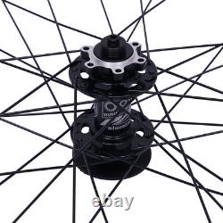 27.5 Quick Release Front Rear Wheels Black Wheels Mountain Bike MTB Wheelset US