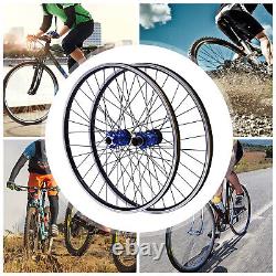 27.5-inch Mountain Bike Front Rear Wheelset Blue Aluminum Alloy Rim Disc Brake