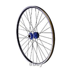 27.5-inch Mountain Bike Front Rear Wheelset Blue Aluminum Alloy Rim Disc Brake