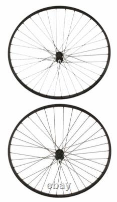 27 X 1 1/4 Alloy Front Or Freewheel 36 Spoke 14gblack 3/8 Axle Single Wall Black