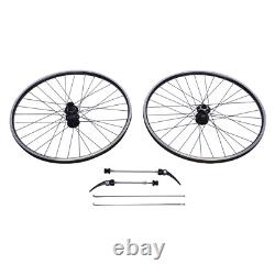29 inch Front+ Rear Mountain Bike Wheel Set Double Six-hole Disc Flat Spokes USA