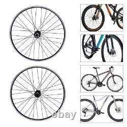 29 inch Front+ Rear Mountain Bike Wheel Set Double Six-hole Disc Flat Spokes USA