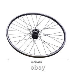 29 inch Front+ Rear Mountain Bike Wheel Set Double Six-hole Disc Flat Spokes USA