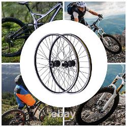 29 inch Front+ Rear Mountain Bike Wheel Set Double Six-hole Disc Flat Spokes USA