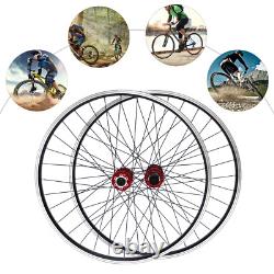 29 inch Front & Rear Wheel Mountain Wheelset Red Hub Disc Brake Bicycle Wheels