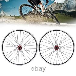 29 inch Front & Rear Wheel Mountain Wheelset Red Hub Disc Brake Bicycle Wheels