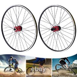 29 inch Front & Rear Wheel Mountain Wheelset Red Hub Disc Brake Bicycle Wheels