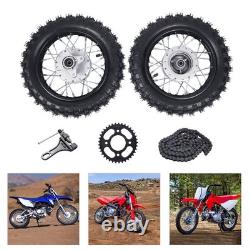 2.50-10 Front Rear Tire Rim Wheel Drum Brake Pit Bike For Honda CRF50 XR50