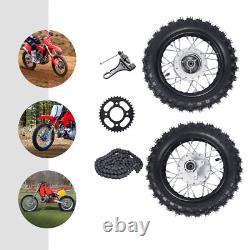 2.50-10 Front & Rear Tire Rim Wheel Drum Brake Pit Bike For Honda CRF50 XR50