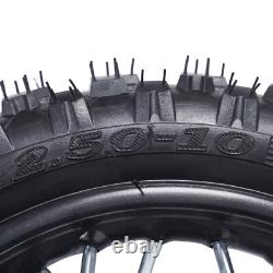 2.50-10 Front & Rear Tire Rim Wheel Drum Brake Pit Bike For Honda CRF50 XR50