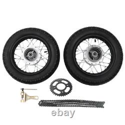 2.50-10 Front Rear Tire Rim Wheel Drum Brake Pit Bike For Honda CRF50 XR50