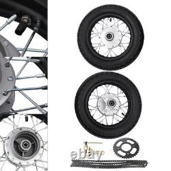 2.50-10 Front Rear Tire Rim Wheel Drum Brake Pit Bike For Honda CRF50 XR50