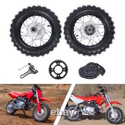 2.50-10 Front Rear Tire Rim Wheel Drum Brake Pit Bike For Honda CRF50 XR50 BBR