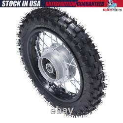 2.50-10 Front Rear Tire Rim Wheel Drum Brake Pit Bike For Honda CRF50 XR50 BBR