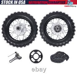 2.50-10 Front Rear Tire Rim Wheel Drum Brake Pit Bike For Honda CRF50 XR50 BBR