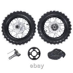 2.50-10 Front Rear Tire Rim Wheel Drum Brake Pit Bike For Honda CRF50 XR50 BBR