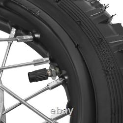 2.50-10 Front Rear Wheel Tire Rim Pair Set for Dirt Bikes