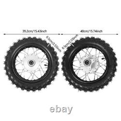 2.50-10 Front Rear Wheel Tire Rim Pair Set for Dirt Bikes