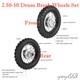 2.50-10 Front + Rear Wheels Drum Brake Rim CRF50 XR50 SSR SDG Dirt Bike 110 125