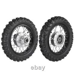 2.50-10 Front + Rear Wheels Drum Brake Rim CRF50 XR50 SSR SDG Dirt Bike 110 125