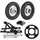 2.50-10 Front Rear Wheels Tire Rim Swing Arm Kit For Dirt Bike CRF50 TTR50 DRZ70
