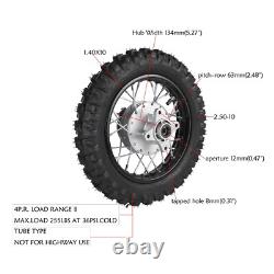 2.50-10 Front Rear Wheels Tire Rim Swing Arm Kit For Dirt Bike CRF50 TTR50 DRZ70