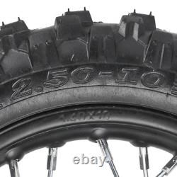 2.50-10 Front Rear Wheels Tire Rim Swing Arm Kit For Dirt Bike CRF50 TTR50 DRZ70