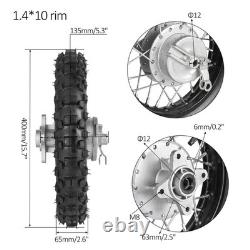2.50-10 Wheel Set Drum Brake 12mm Bearings 420 37T Sprocket Swing Arm for CRF50