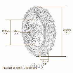 2.5-10 + 3.00-10 Front Rear Wheel + Front Forks & Swingarm Kit for CRF50 XR50 70