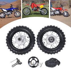 2.5-10 Front and Rear Wheel Tire Assembly for Honda CRF50 XR50 BBR KLX Dirt Bike
