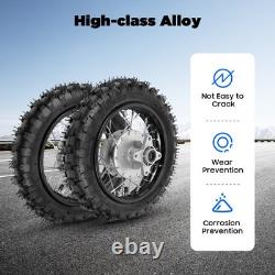 2.5-10 Front and Rear Wheel Tire Assembly for Honda CRF50 XR50 BBR KLX Dirt Bike