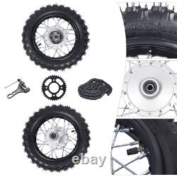 2.5-10 Front and Rear Wheel Tire Assembly for Honda CRF50 XR50 BBR KLX Dirt Bike