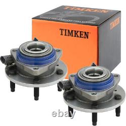 (2) TIMKEN Front /Rear Wheel Hub Bearing Assembly For Chevy Pontiac withABS 513121