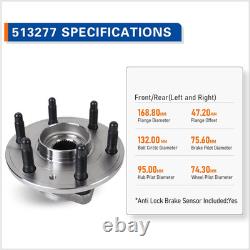 2 Wheel Bearing Hub Front/Rear 08-17 Buick Enclave Chevy Traverse 07-16 Acadia