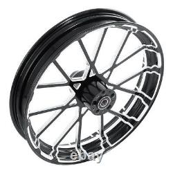 30X3.5 Front 18'' Rear Wheel Rim & Single Hub Fit For Harley Touring 2009-2023