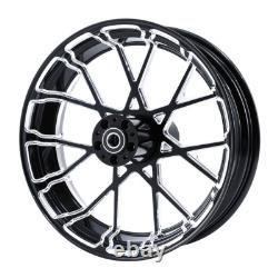 30X3.5 Front 18'' Rear Wheel Rim & Single Hub Fit For Harley Touring 2009-2023